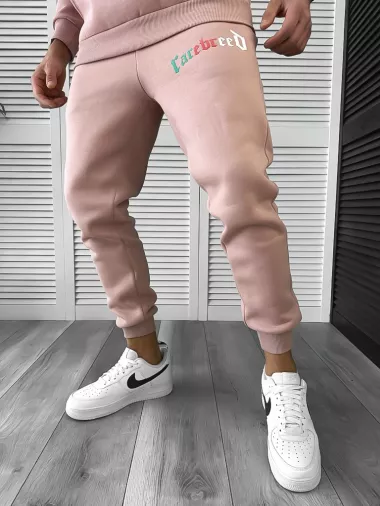 Trening barbati slim fit roz Pantaloni + Hanorac K173 Z14